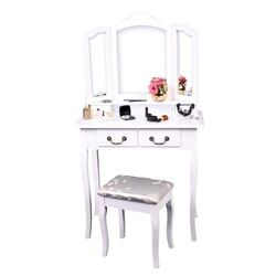 Masa de toaleta Mobhaus Regina New (White/Silver)
