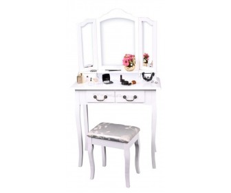 Masa de toaleta Mobhaus Regina New (White/Silver)