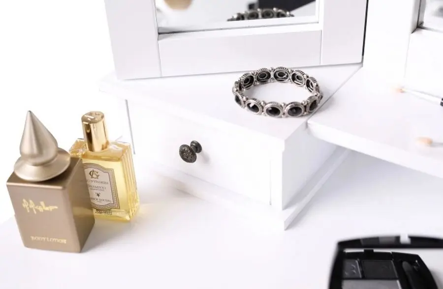 Masa de toaleta Mobhaus Regina New (White/Silver)