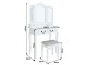 Masa de toaleta Mobhaus Regina New (White/Silver)