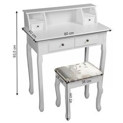 Masa de toaleta Tempo Kondela Rodes New (White) Thumb