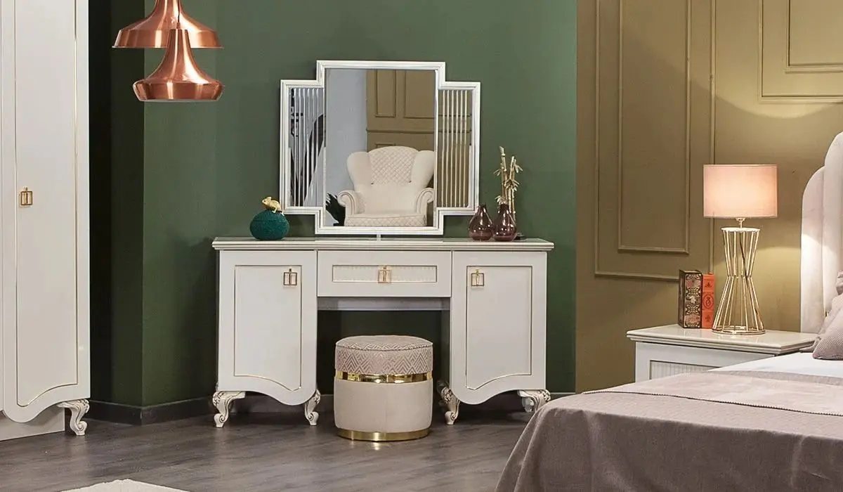 Туалетный столик ModaLife Hurrem 130 (White/Gold)