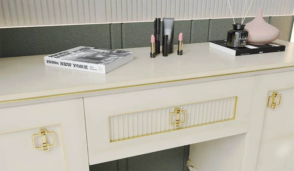 Туалетный столик ModaLife Hurrem 130 (White/Gold)