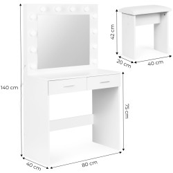 Туалетный столик Moden Home CHDT03 (White) Thumb