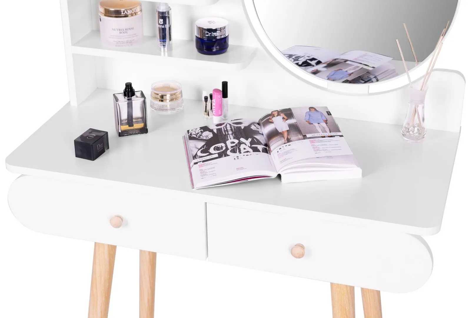 Masa de toaleta Modern Home CHDT05 (White/Oak)