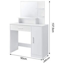Masa de toaleta Modern Home PWJJDT0012 (White) Thumb