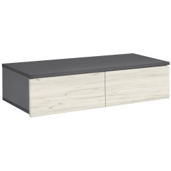 Masa de toaleta Modern Komfi suspendat 80cm (Slate Gray/Craft Oak White) Thumb