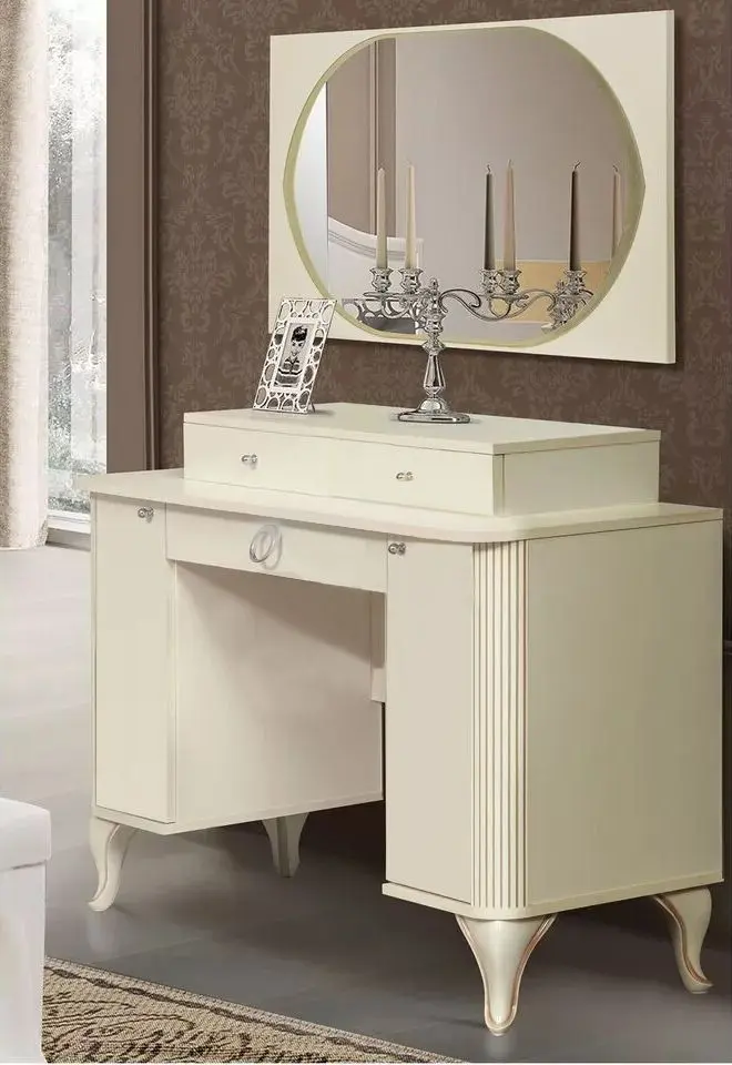 Полка-надставка Олмеко Стефани 43.17 (Бежевый/Слоновая Кость Патина) - 3