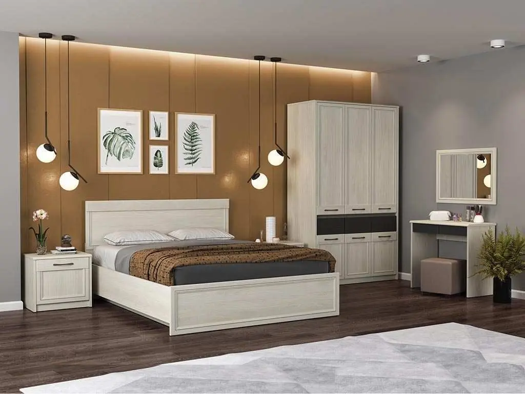 Туалетный столик Олмеко Лиана 45.21 (Ясень Анкор Светлый/Графит) - 3