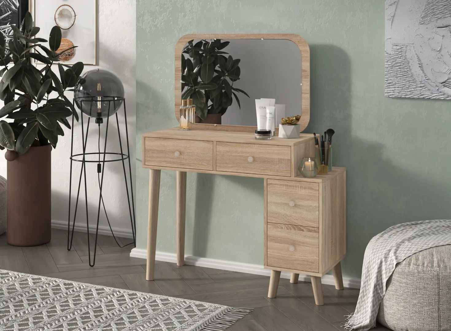 Туалетный столик Пехотин Трюмо-7 (Дуб Сонома)