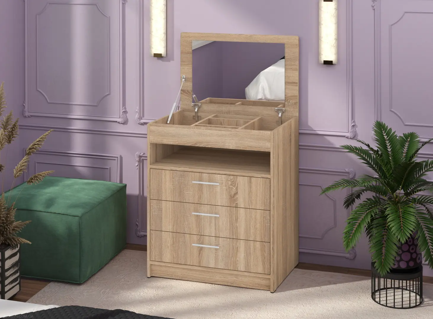 Masuta de toaleta Пехотин Triumo-4 (Sonoma Oak)