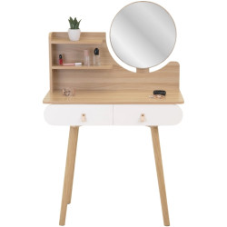 Masa de toaleta Scandi CM-324282 (Natural/White) Thumb