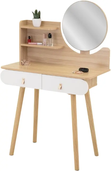 Masa de toaleta Scandi CM-324282 (Natural/White) - 3