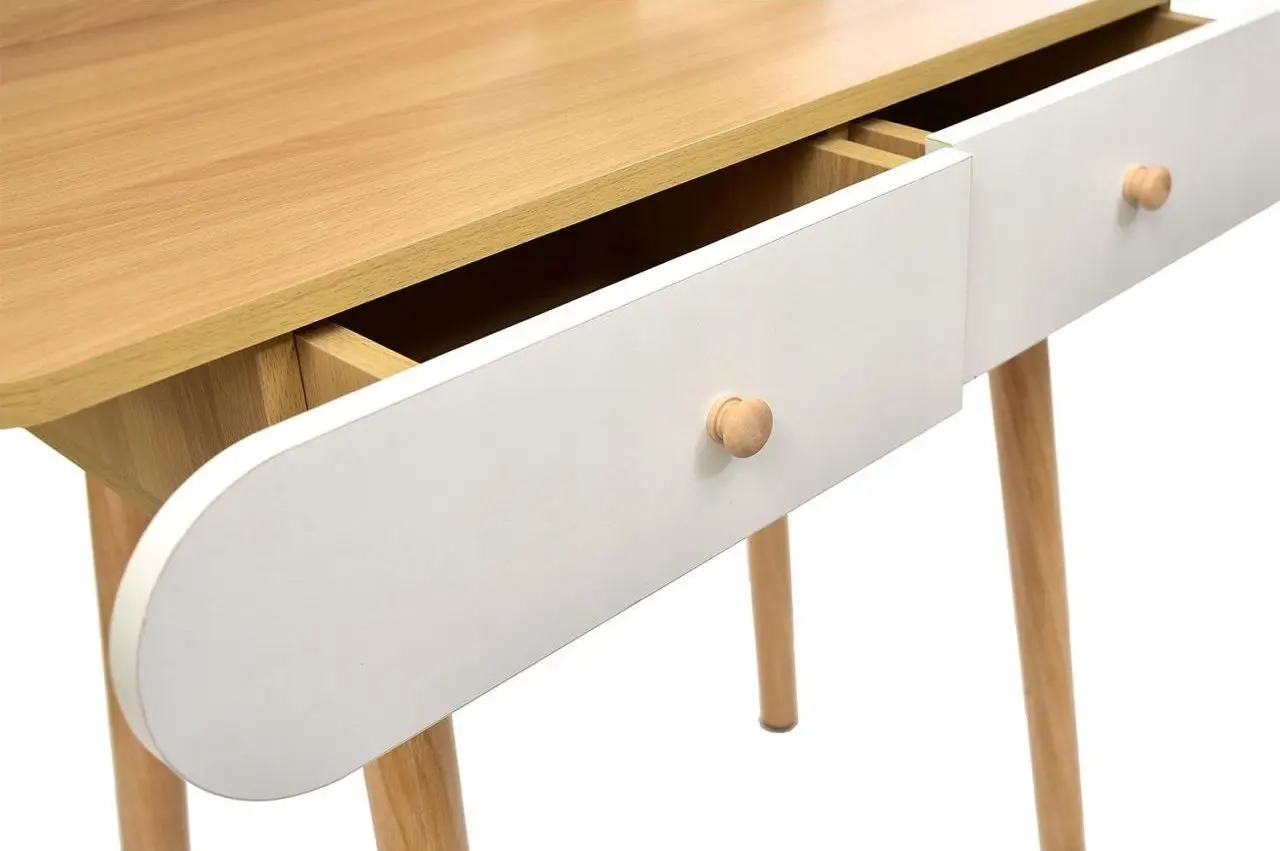 Masa de toaleta Scandi CM-891937 (Blond Beech/White) - 4