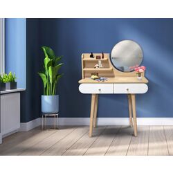 Masa de toaleta Scandi CM-891937 (Blond Beech/White) Thumb