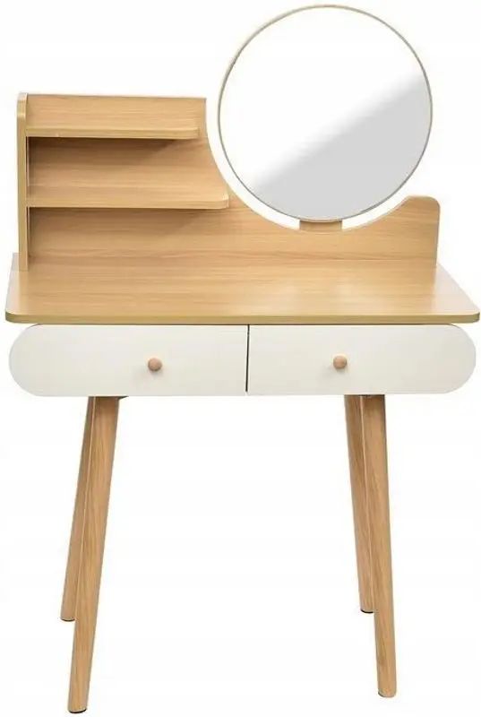 Masa de toaleta Scandi CM-891937 (Blond Beech/White)