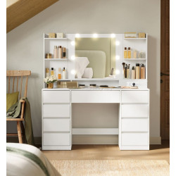 Туалетный столик Songmics Vasagle Kailyn RDT141WB02 Led (White)