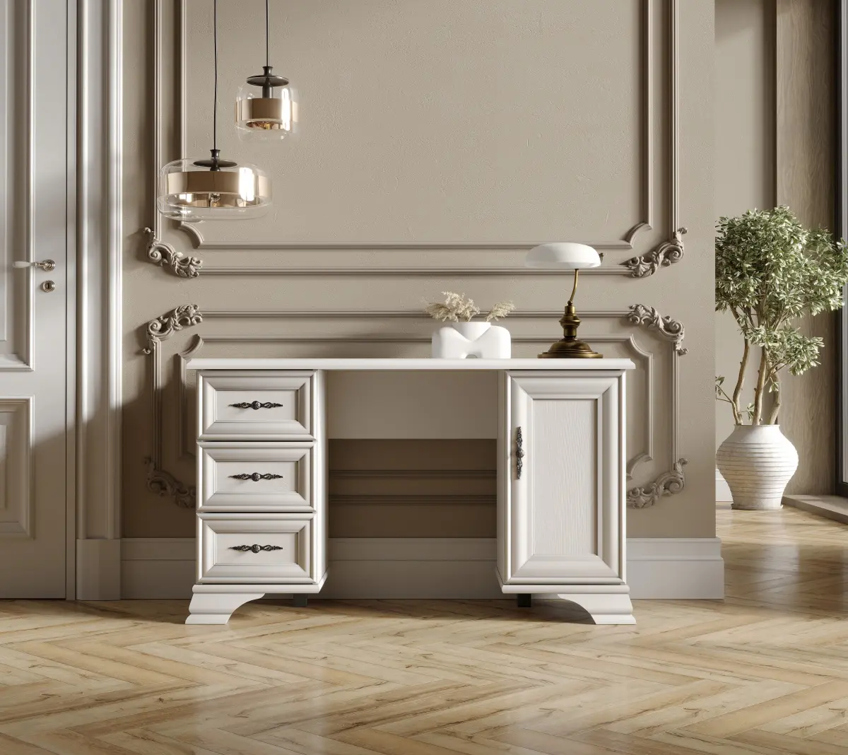 Masa de toaleta Tempo Kondela Kentak Tol (Alpine White)