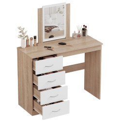 Туалетный столик Tempo Kondela Klevis (Sonoma Oak/White) Thumb