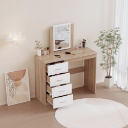 Туалетный столик Tempo Kondela Klevis (Sonoma Oak/White) Thumb