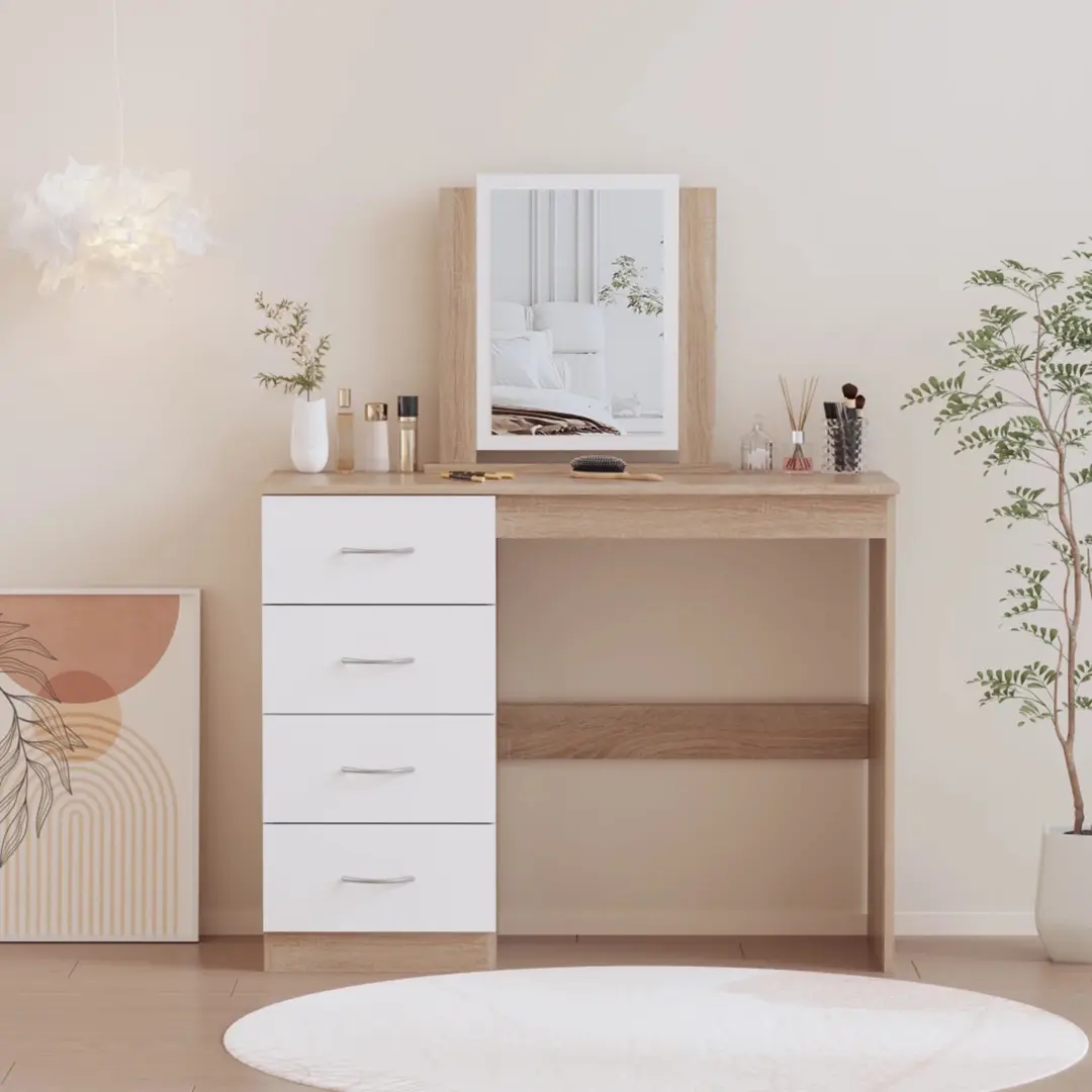 Туалетный столик Tempo Kondela Klevis (Sonoma Oak/White)