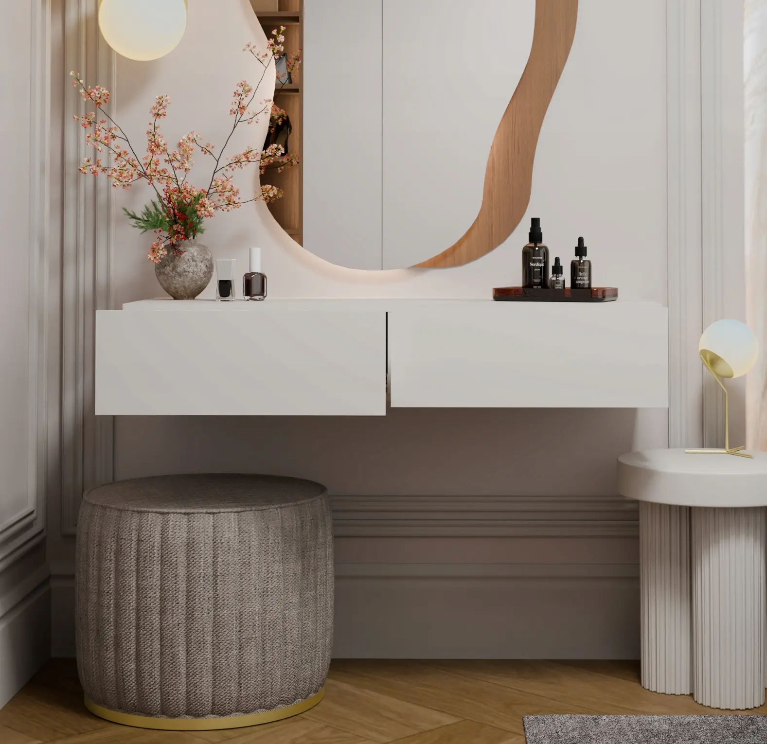 Туалетный столик навесной TopEshop Mika (Cashmere)