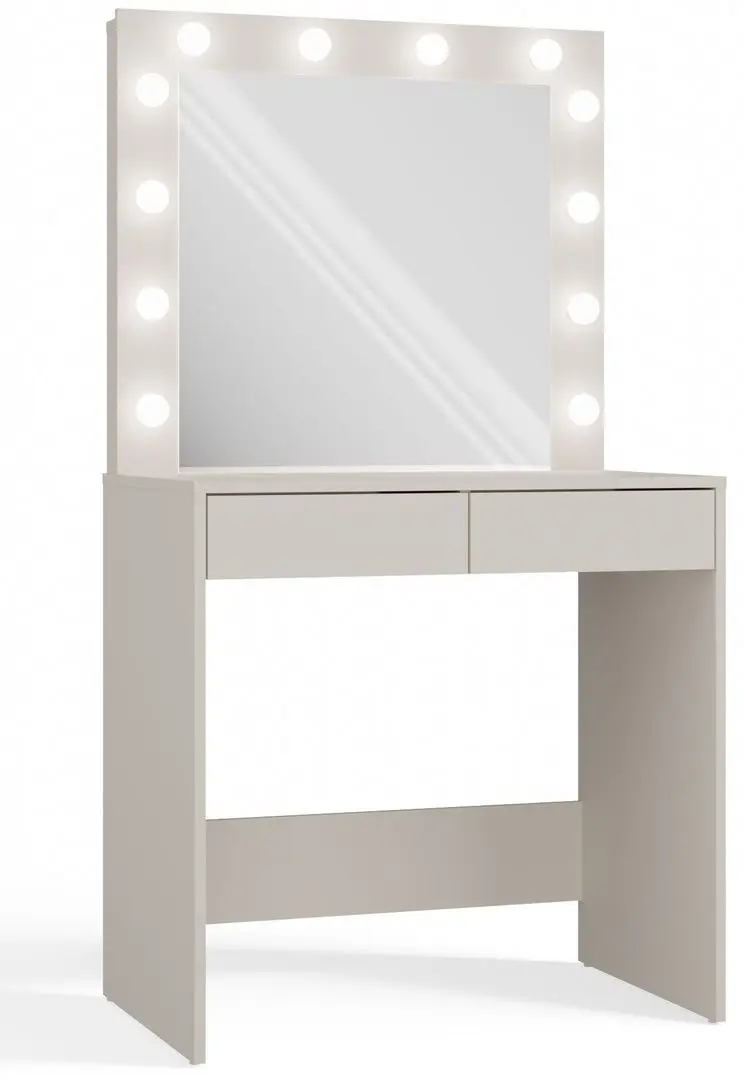 Masa de toaleta cu iluminare TopEshop Marina T+2S+L (Cashmere)