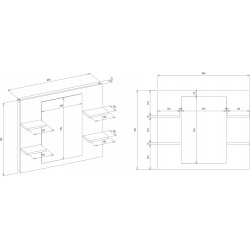 Туалетный столик TopEshop Marina 4P+2S (Cashmere) Thumb
