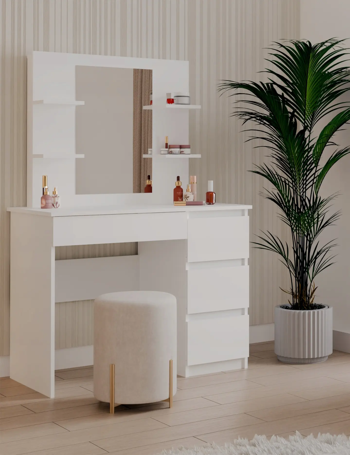 Туалетный столик TopEshop Marina 4P Mijas Right (White) - 4