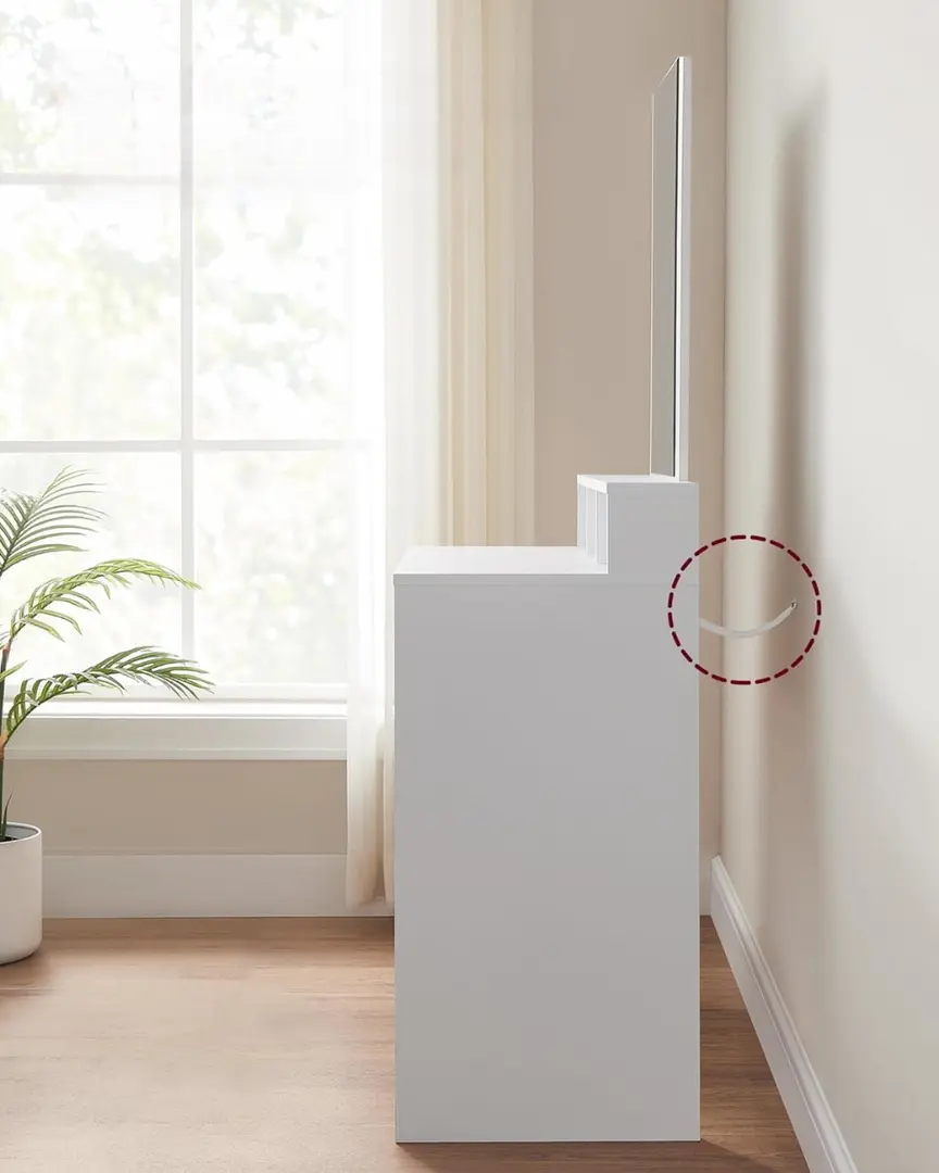 Masa de toaleta Vasagle RDT113W01 (White)