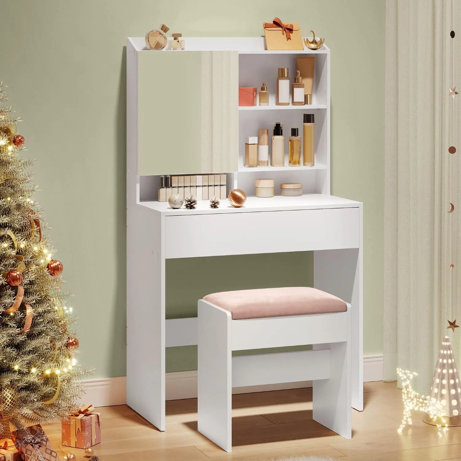 Masa de toaleta Vasagle RDT118W01 (White)