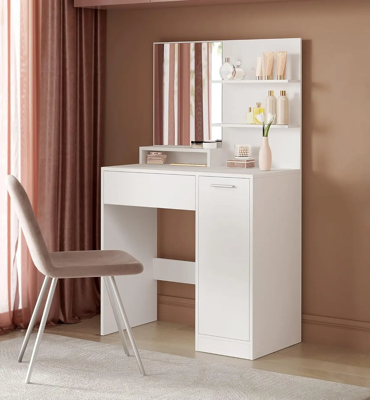 Masa de toaleta Vasagle RDT119W01 (White)