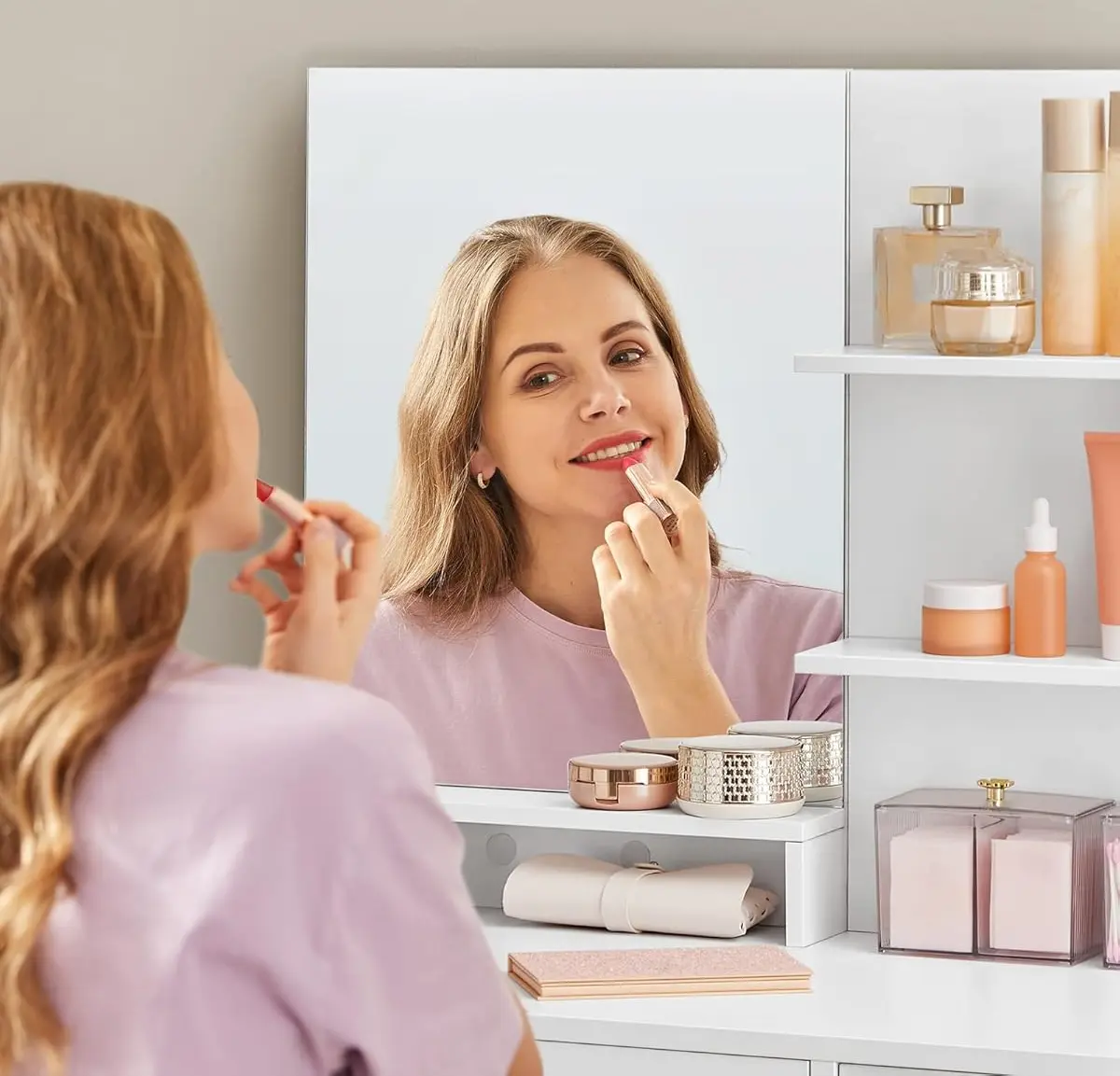 Masa de toaleta Vasagle RDT119W01 (White)