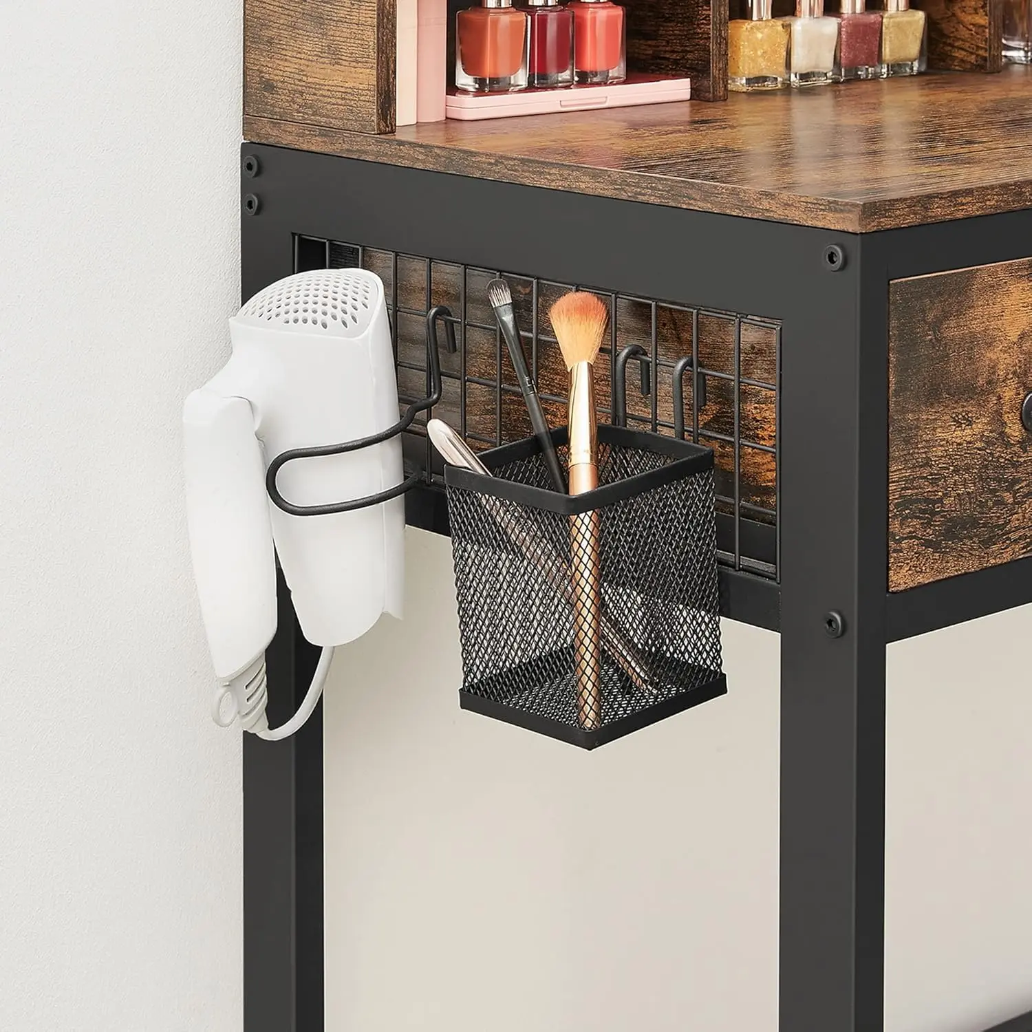 Masa de toaleta Vasagle RVT004B01 (Rustic Brown/Black) - 7