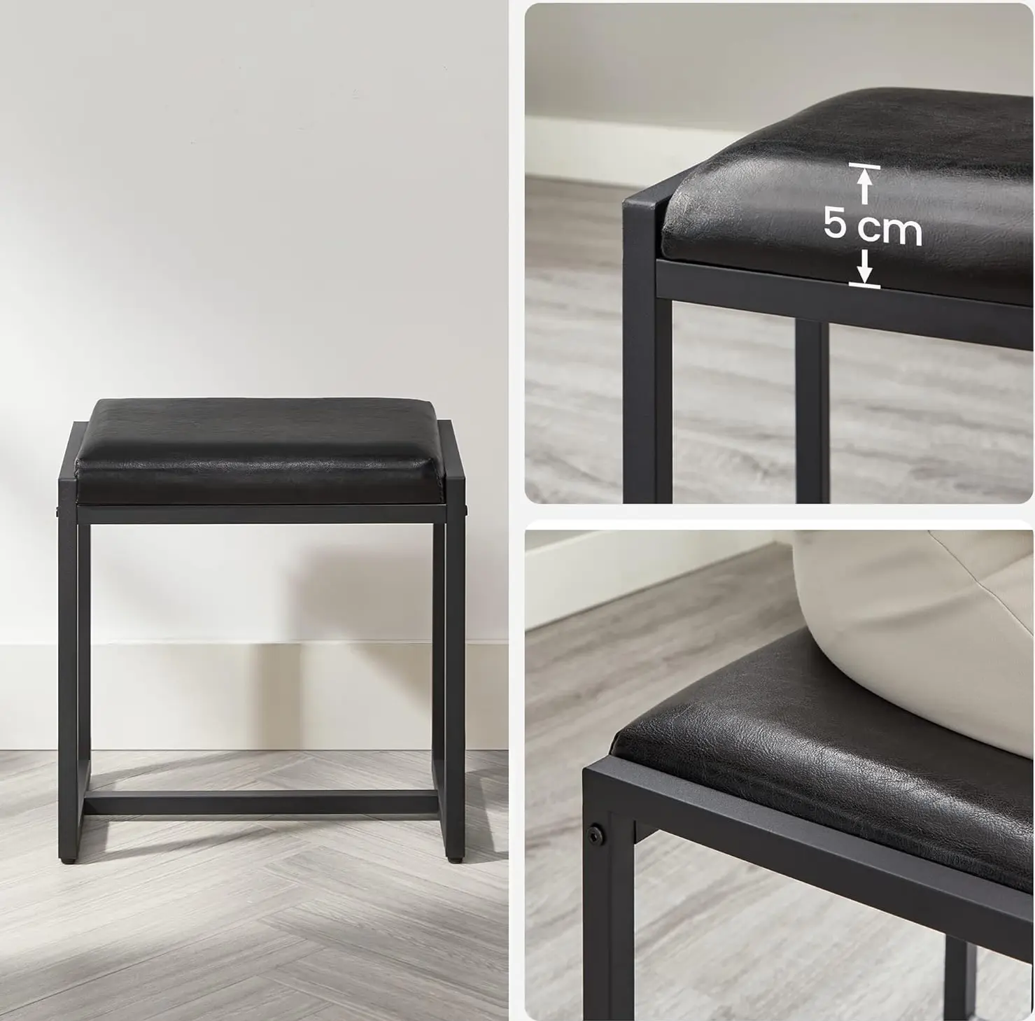 Masa de toaleta Vasagle RVT004B01 (Rustic Brown/Black) - 8