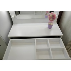 Masa de toaleta Yasen 90x167x44 (White/White Gloss) Thumb