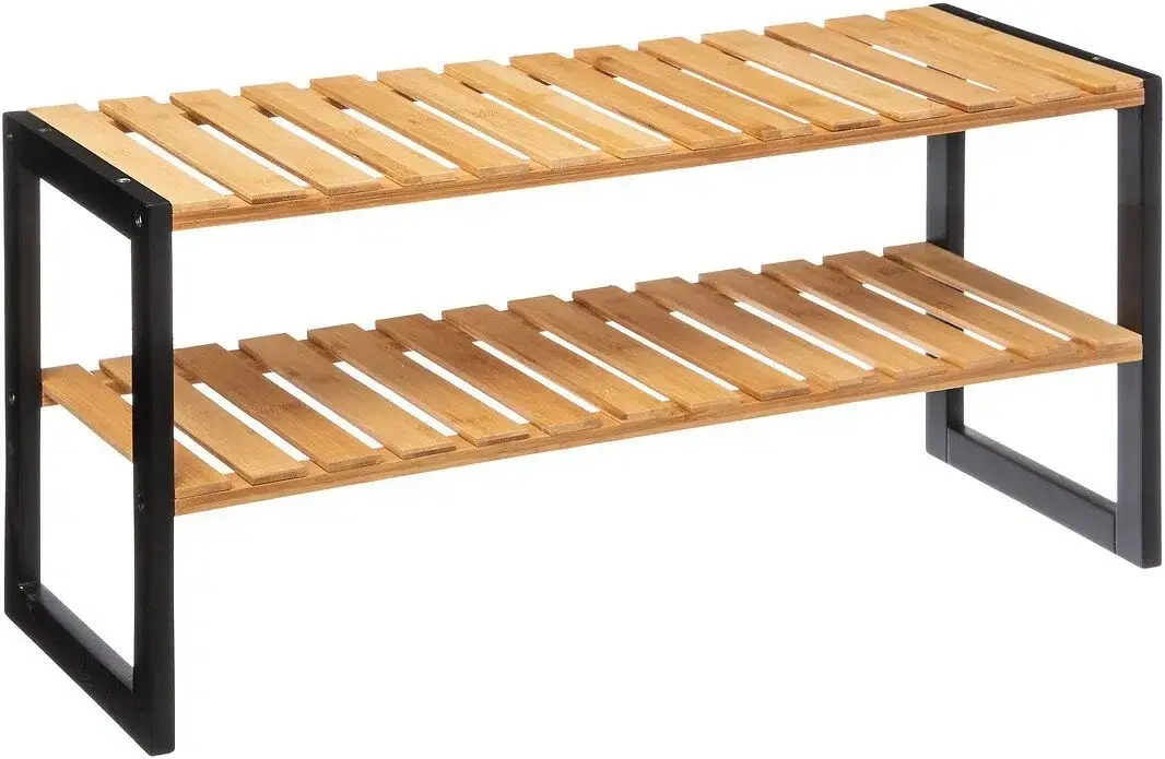 Etajera pentru incaltaminte 5Five Blackbamboo (Natural/Black) - 2