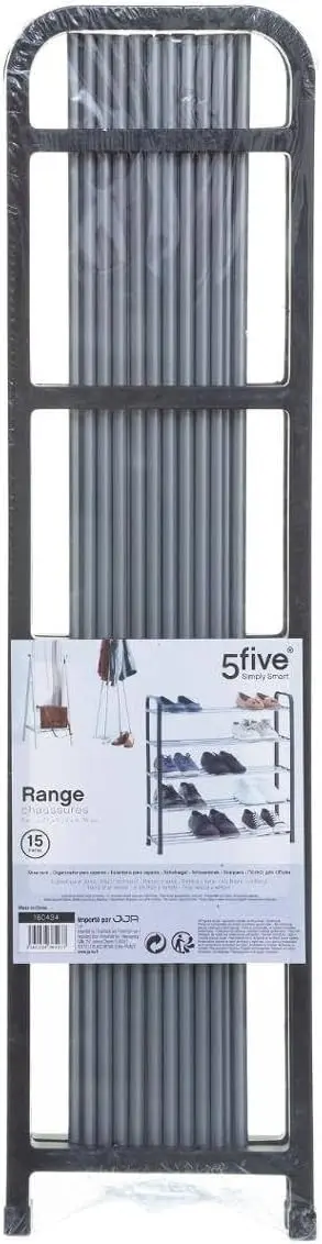 Etajera pentru incaltaminte 5Five Shozy (Black) - 4