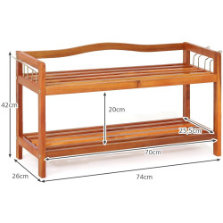 Etajera pentru incaltaminte Costway JV10323 (Natural) Thumb