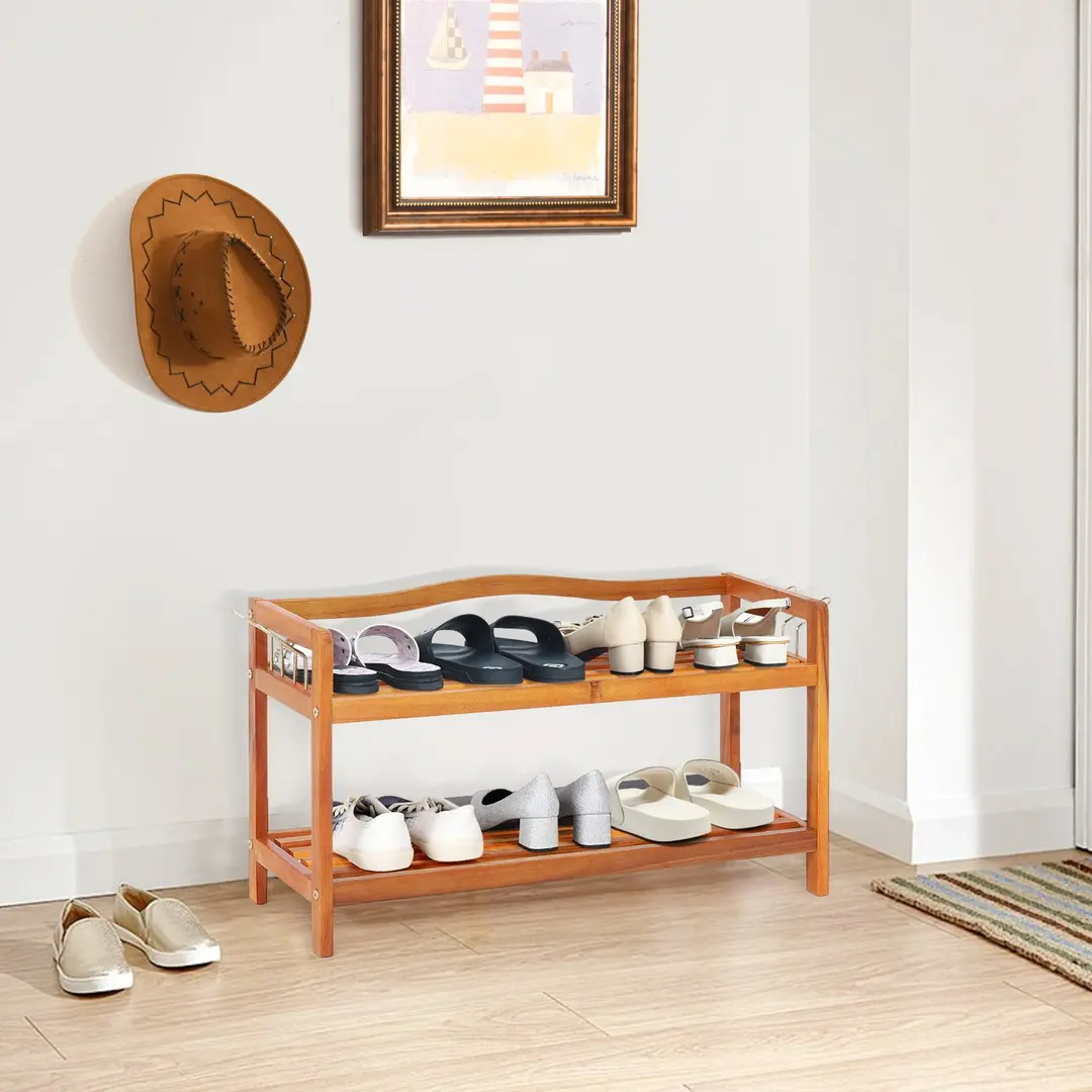Etajera pentru incaltaminte Costway JV10323 (Natural)