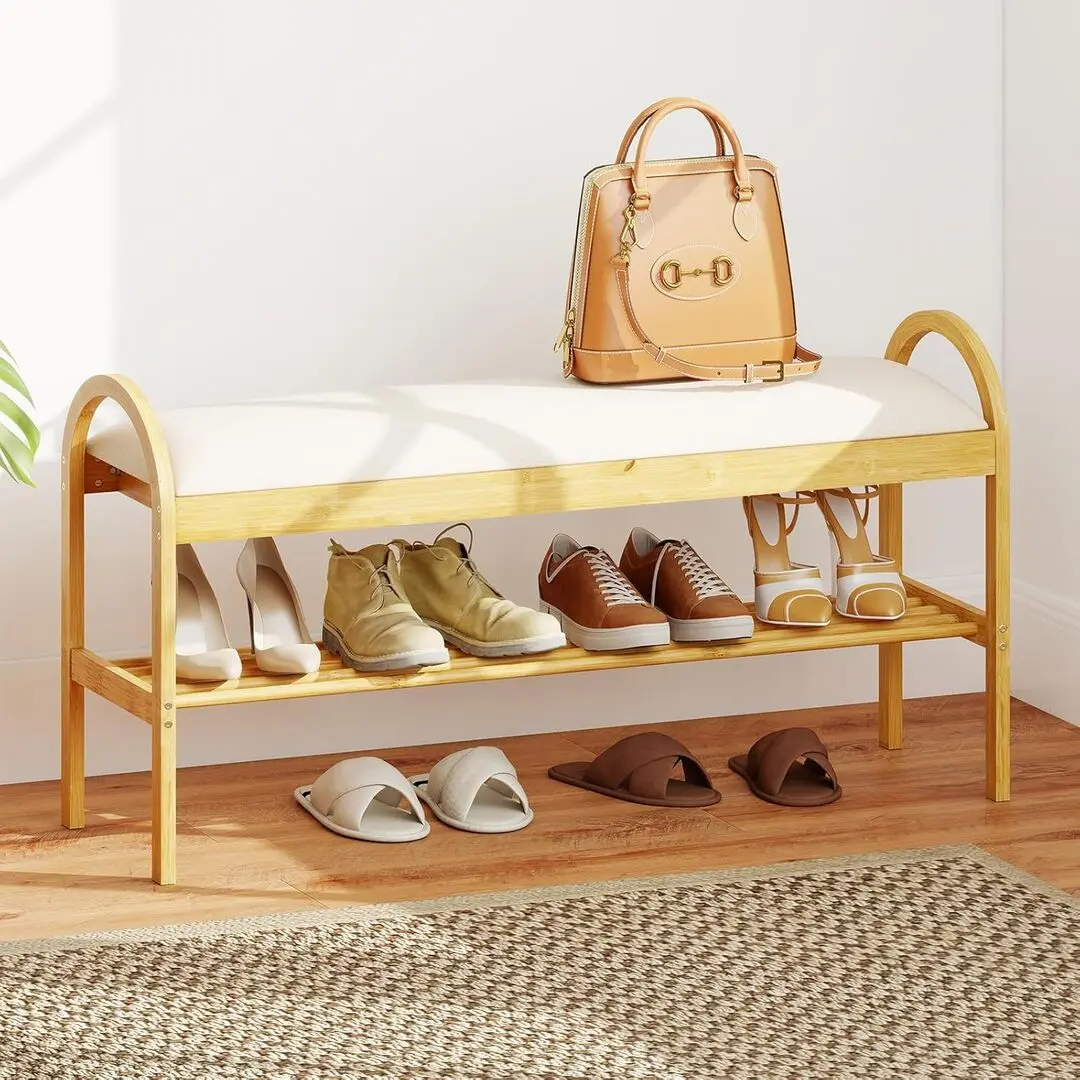 Etajera pentru incaltaminte Costway JV12252BE (Natural/Beige)
