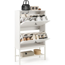 Тумба для обуви Costway JV11459WH (White) Thumb