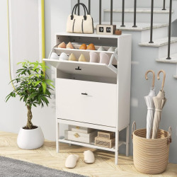 Тумба для обуви Costway JV11459WH (White) Thumb