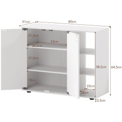 Тумба для обуви Costway JV12999WH (White) Thumb