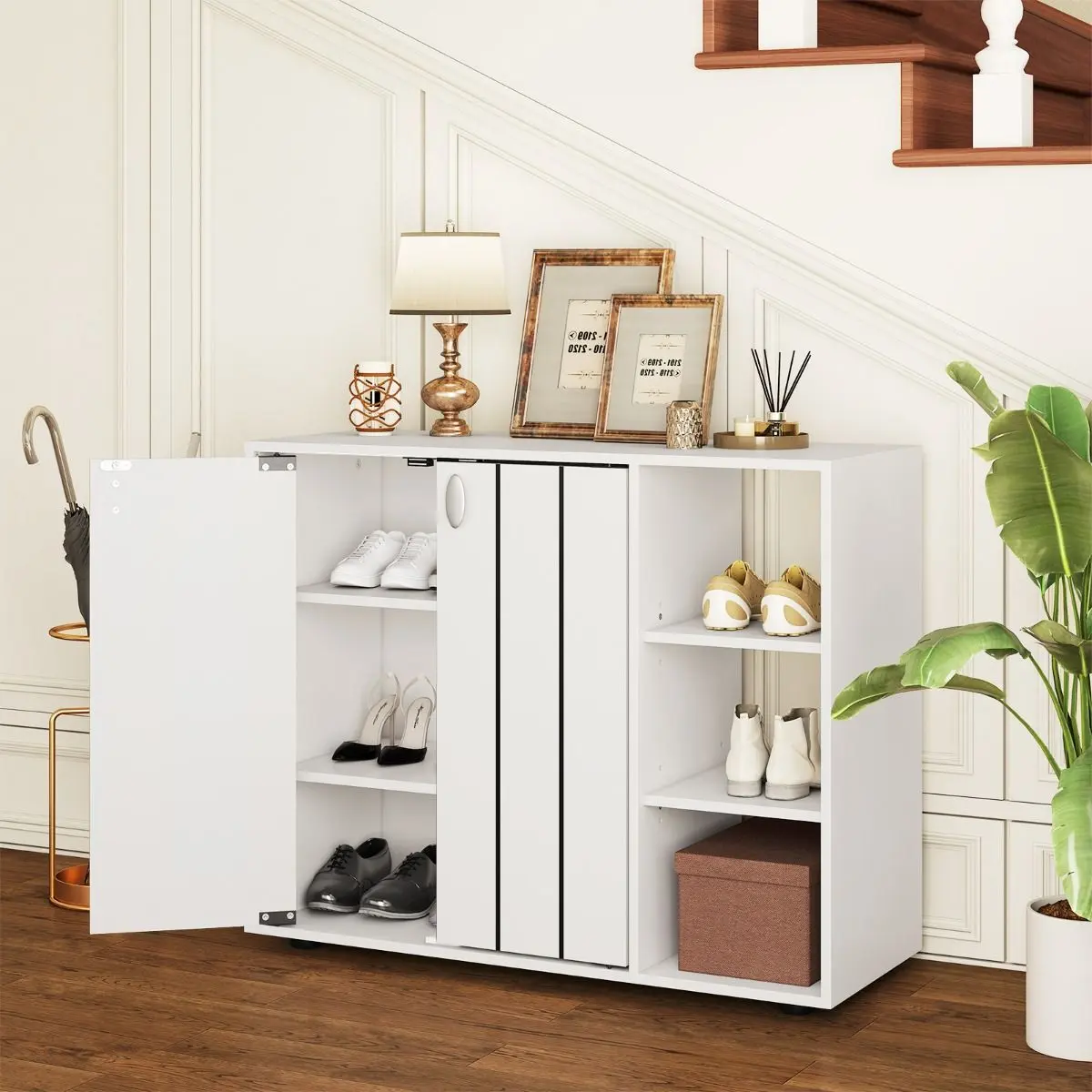 Тумба для обуви Costway JV12999WH (White) - 4