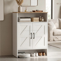 Tumba pentru incaltaminte Costway JV13463BS (White/Natural)