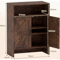 Тумба для обуви Costway JV13463CF (Brown) Thumb