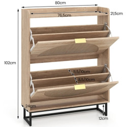 Tumba pentru incaltaminte Costway JV14091NA (Natural) Thumb