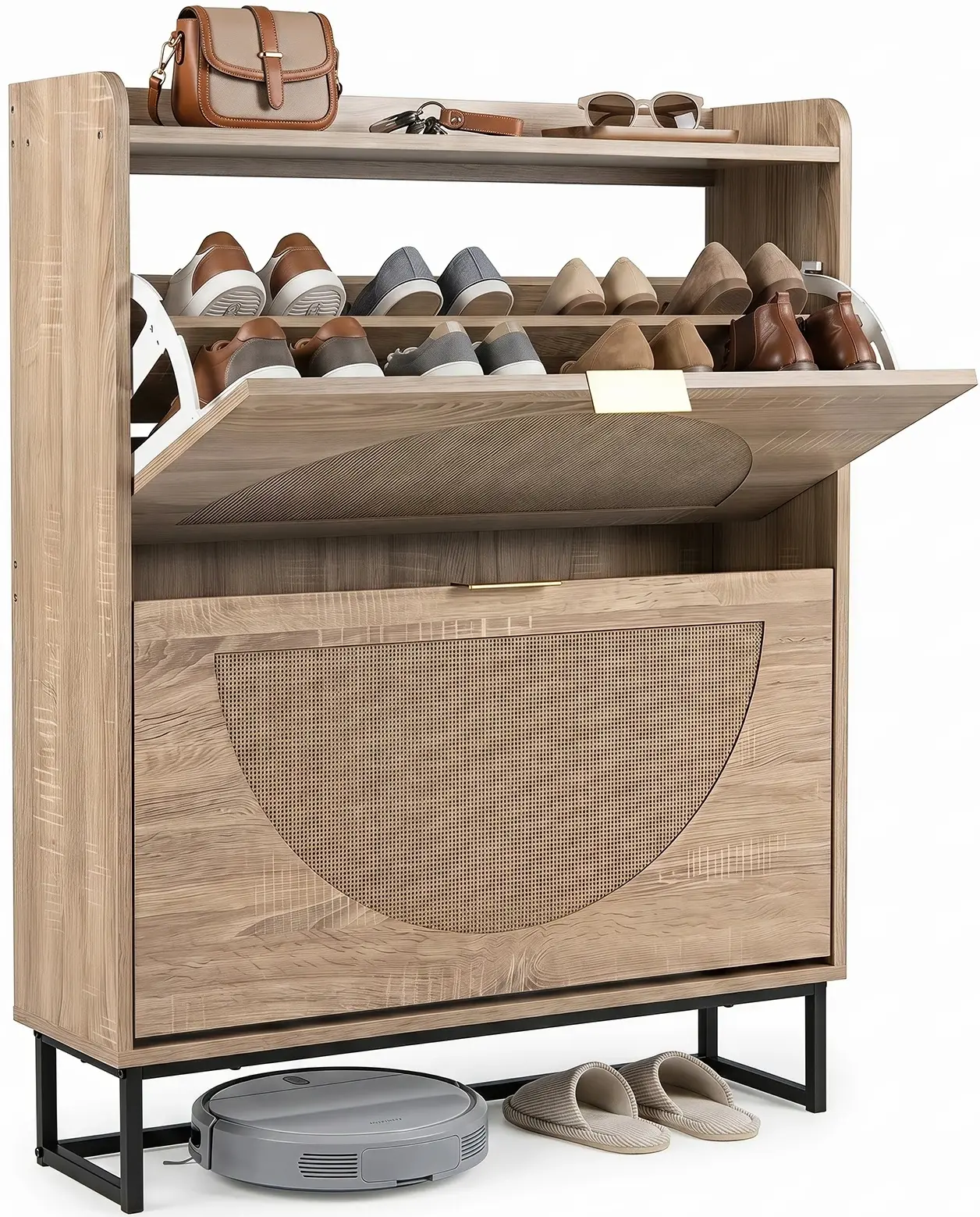 Tumba pentru incaltaminte Costway JV14091NA (Natural) - 2
