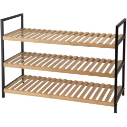 Стеллаж для обуви Excellent Houseware 278157 (Bamboo/Black)